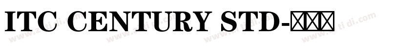 ITC CENTURY STD字体转换 ITC CENTURY STD字体转换